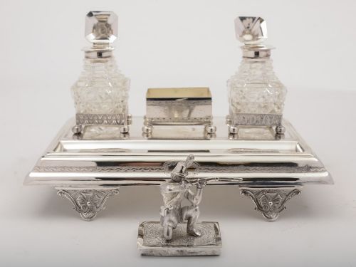 fig 1. Victorian Ink Stand, Circa 1880