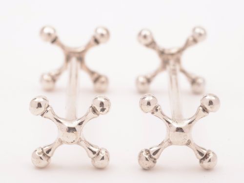 Pair of Victorian Silver Knife Rests, Birmingham 1897