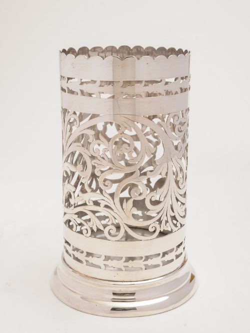 Edwardian Silver Plated Bottle Holder, Circa 1905