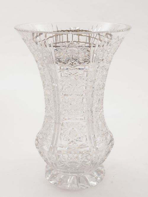 Large Cut Glass Vase, Circa 1920