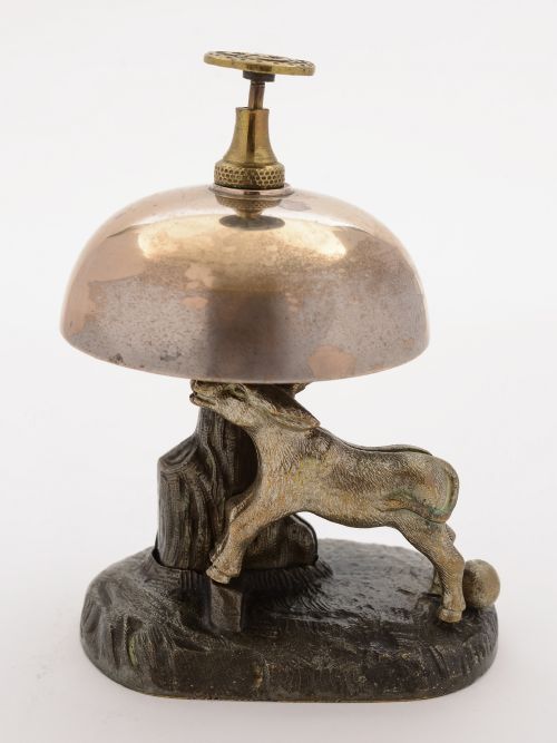 Novelty American Donkey Table Bell, Circa 1900