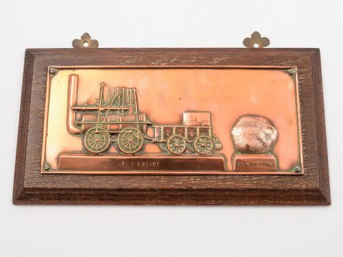 Copper Train Commemorative Plaque, 1909