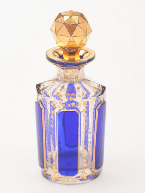 Cut Glass Scent Bottle, Circa 1890