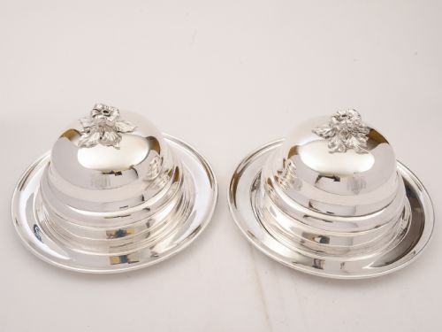 Pair of Christofle Food Covers, Circa 1900