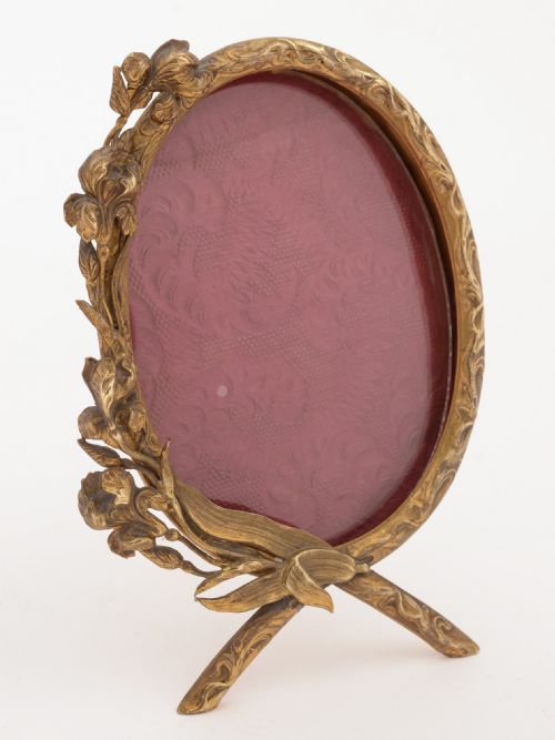 French Brass Photo Frame, Circa 1900