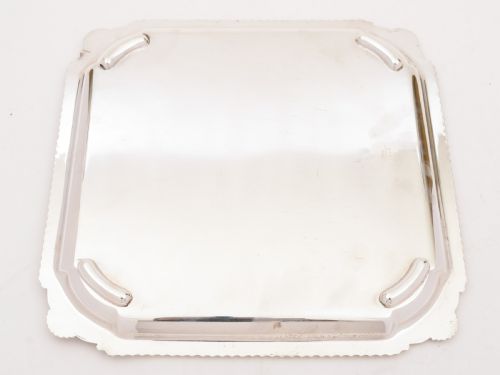 fig 1. Art Deco Silver Plated Salver, Circa 1930