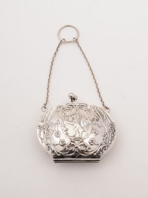 Silver Art Nouveau Purse, Birmingham 1909