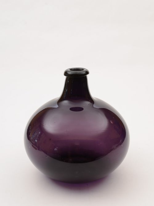 Georgian  Amethyst Glass Wine Flask, Circa 1800