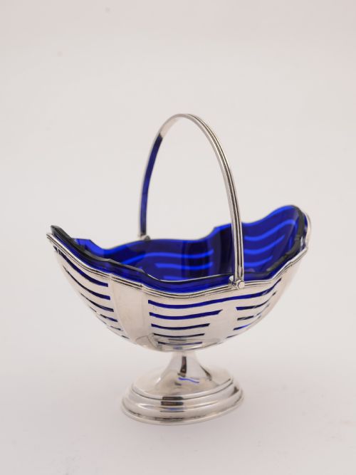 Victorian Silver Sugar Basket, Birmingham 1895