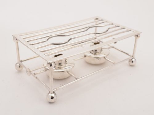 Edwardian Double Burner Trivet, Circa 1905