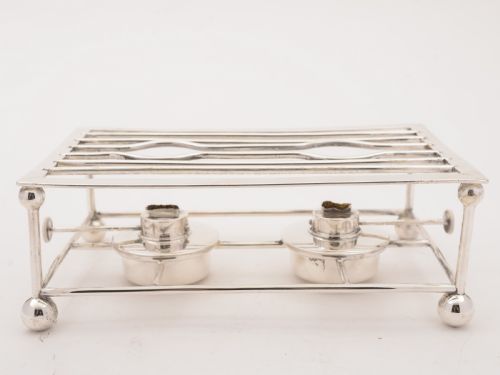fig 1. Edwardian Double Burner Trivet, Circa 1905