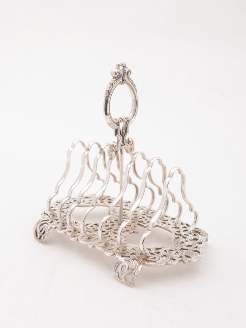 Scottish Silver Plated Toast Rack, Circa 1880