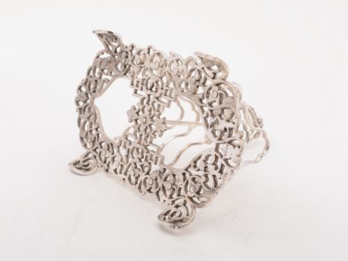 fig 1. Scottish Silver Plated Toast Rack, Circa 1880