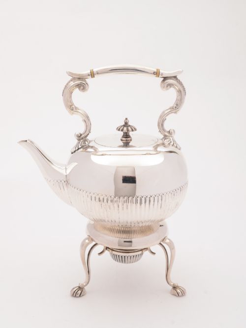 Edwardian Silver Zplated Kettle on Stand, Circa 1905