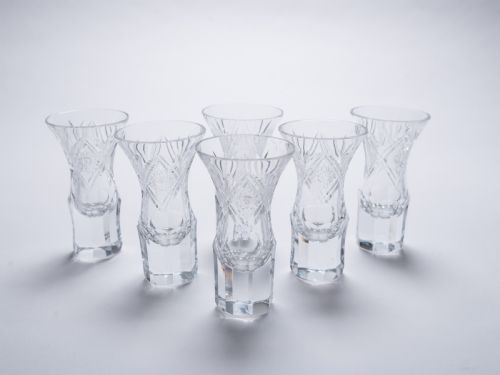 Set of 6 European Shot Glasses, Circa 1930
