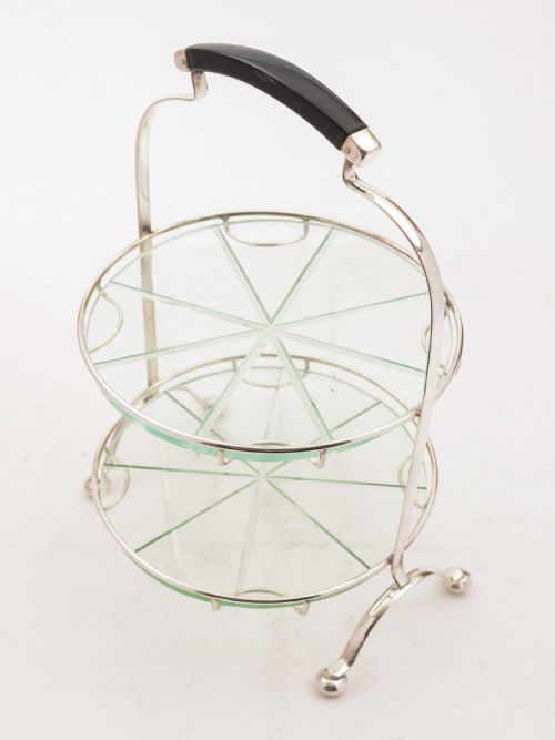 fig 1. Art Deco 2-Tier Cake Stand, Circa 1930
