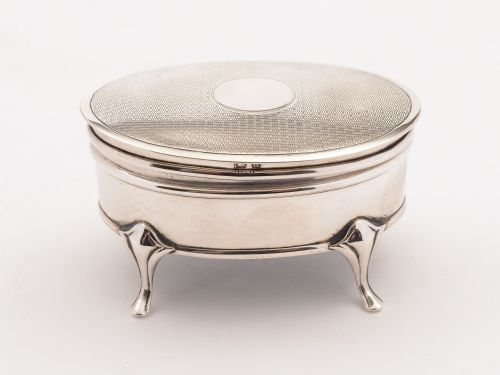 Silver Jewellery Box, Birmingham 1919