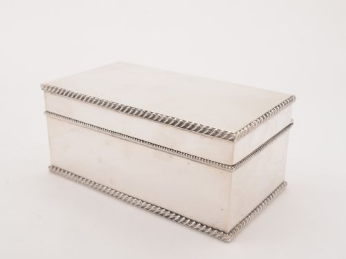 Silver Plated Biscuit Box, Circa 1920