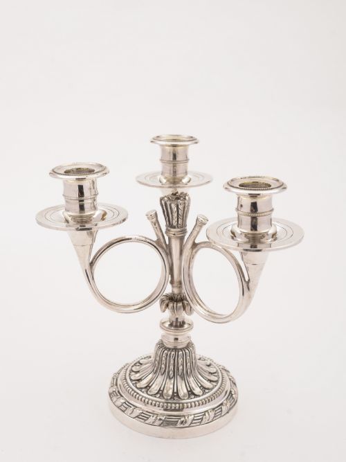 French Three Branch Candelabra, Circa 1900