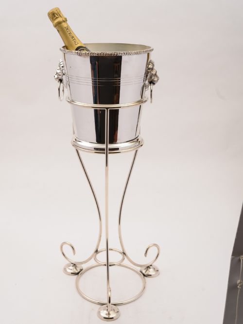 Champagne/ice Bucket on Stand, Circa 1930.