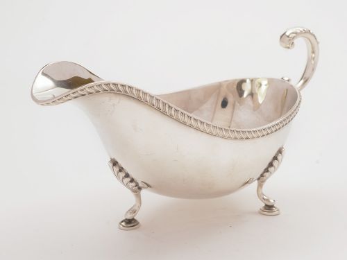 Vintage Silver Sauce Boat, Birmingham 1968