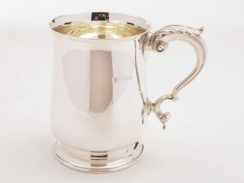 Edwardian Silver Tankard, London 1908