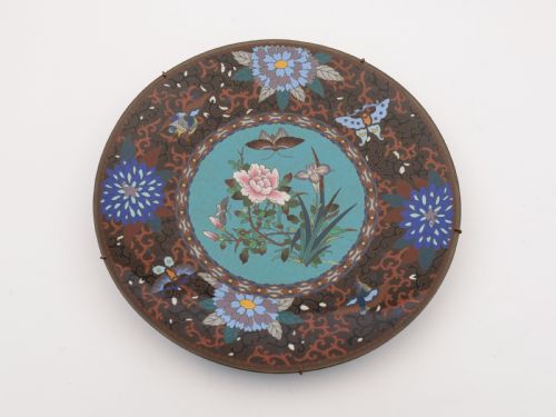 Japanese Cloisonne Plate, Circa 1900