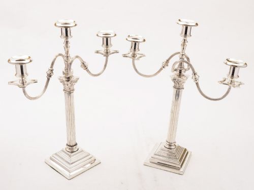 Pair of Large Edwardian Candelabras, Circa 1905