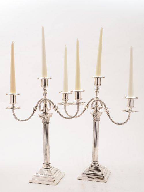 fig 1. Pair of Large Edwardian Candelabras, Circa 1905