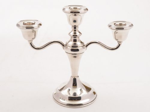 Edwardian Silver Candelabra, London 1903