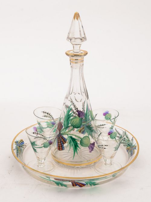 Wonderful Scottish Liqueur Set, Circa 1900