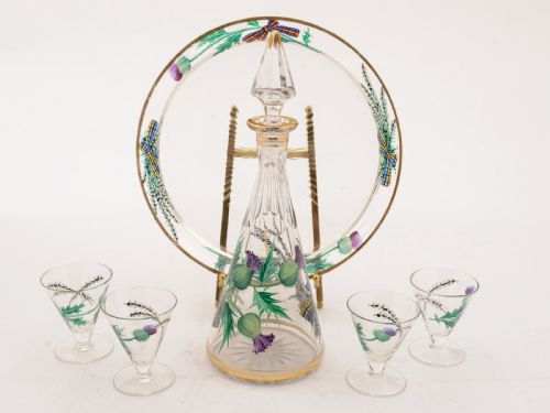 fig 1. Wonderful Scottish Liqueur Set, Circa 1900