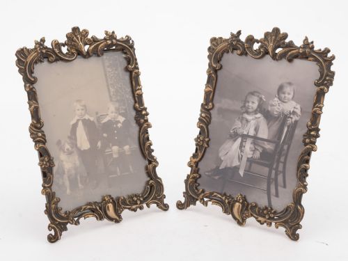 Lovely Pair of Edwardian Brass Photo Frames, Circa 1905