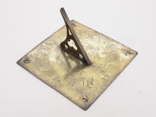 Early 18th Century Brass Sundial, Dated 1715