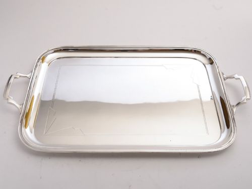 Superb Art Deco Silver Plated Tray, Circa 1930