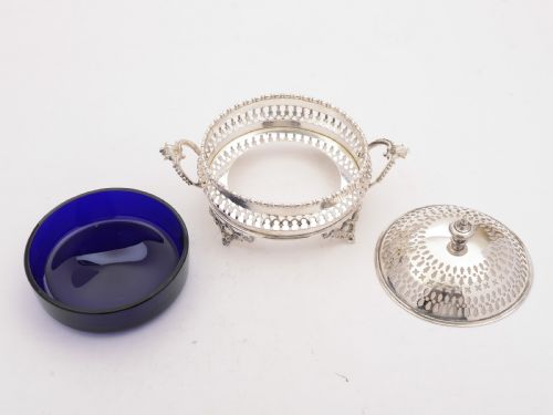 fig 1. Gorgeous Edwardian Silver Plated Butter Dish, Circa 1905