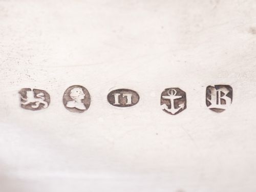 fig 1. Nice Georgian Silver Madeira Decanter Label, 1825