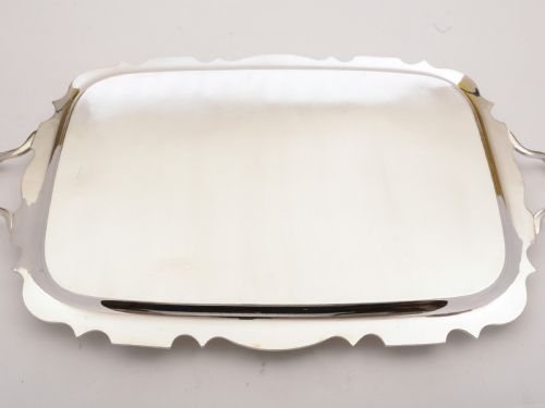 fig 1. Fabulous Edwardian Large Silver Plated Tray, Circa 1905