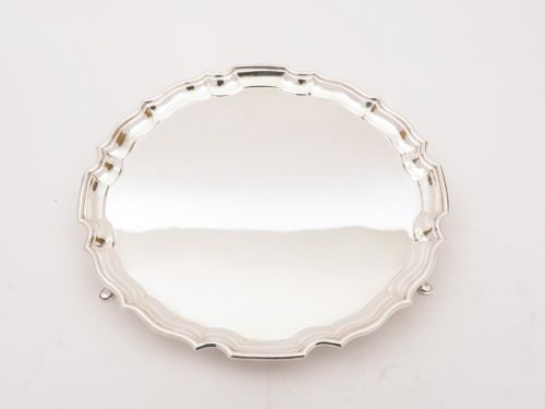 Charming Art Deco Silver Plated Salver, Circa 1930