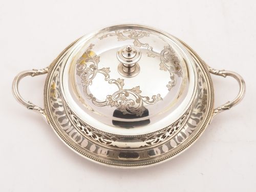 Gorgeous Victorian Butter Dish, Circa 1890
