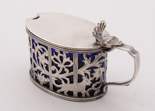 fig 1. Nice Silver Mustard Pot, London 1922