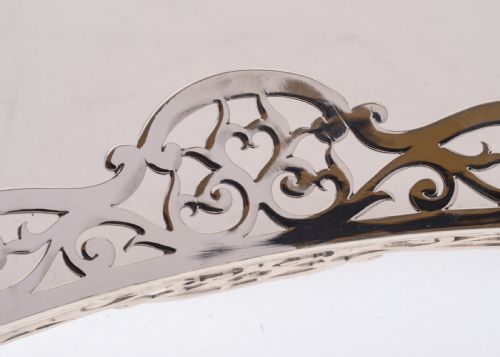 fig 1. Stunning Edwardian Silver Plated Gallery Tray, Circa 1905