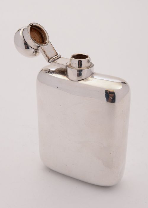 Nice Silver Plated Hip Flask, Circa 1930
