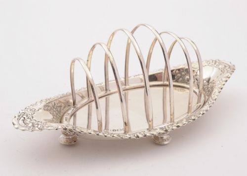Fabulous Victorian Silver Toast Rack, Sheffield 1890