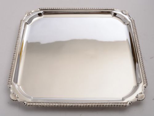 Good Art Deco Silver Plated Salver, Circa 1930