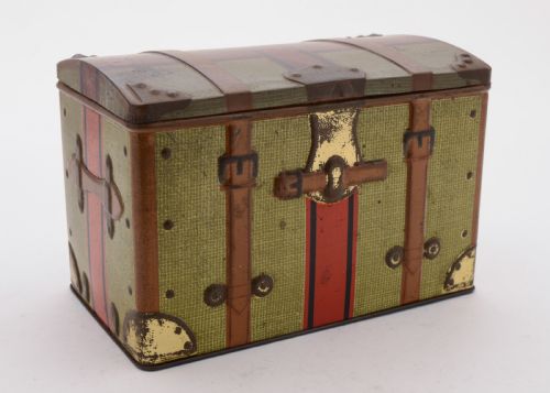 Lovely Novelty Tin Sweet Box, Circa 1900