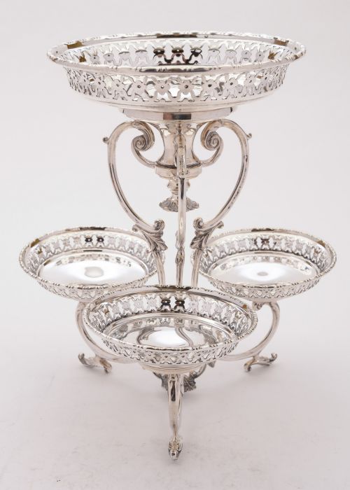 fig 1. Gorgeous Edwardian Silver Plated Centrepiece, Circa 1905
