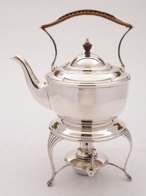 Nice Edwardian Silver Plated Kettle on Stand, Circa 1905