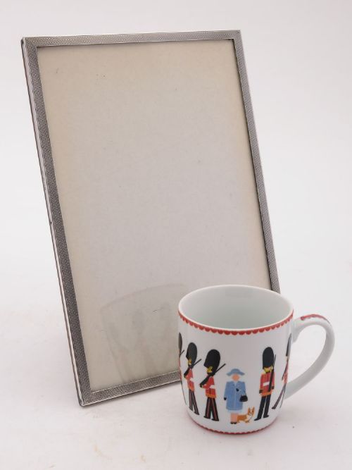 fig 1. Fabulous Art Deco Silver and Oak Photo Frame, Birmingham 1937