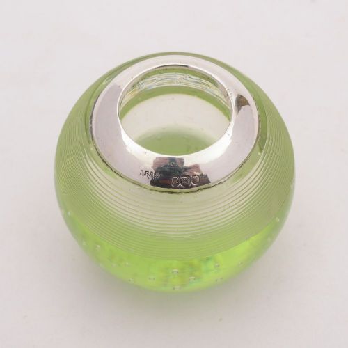 Fabulous Silver and Uranium Glass Matchstriker, London 1905